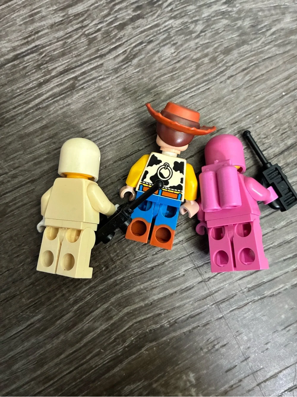 MINIFIGURE LEGO PINK AND WHITE ASTRONAUT and WOODY TOY STORY LOT